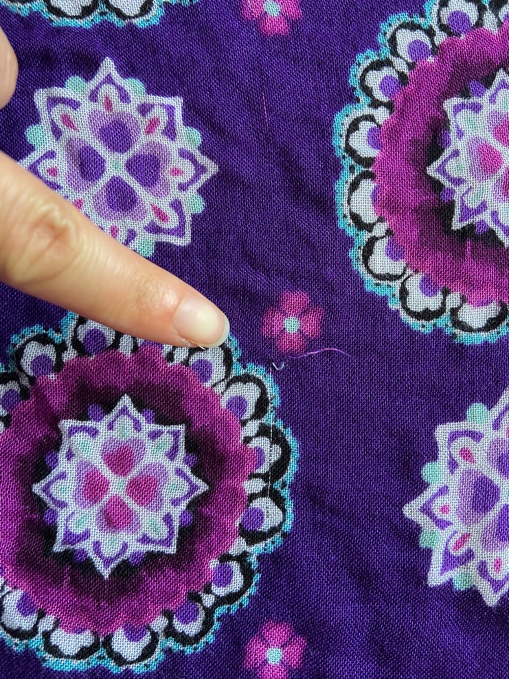 SCARF Boho Festival Beach Purple White Blue